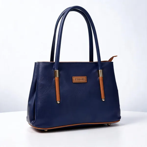 Blue_Pu_Leather_Tote_Bag_For_Women