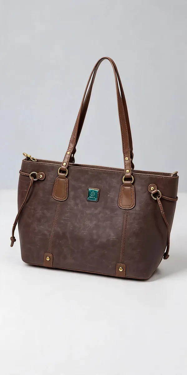 Brown_Pu_Leather_Tote_Bag_For_Women