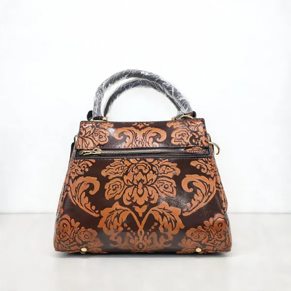 Brown_Pu_Leather_Structured_Handbag_For_Women