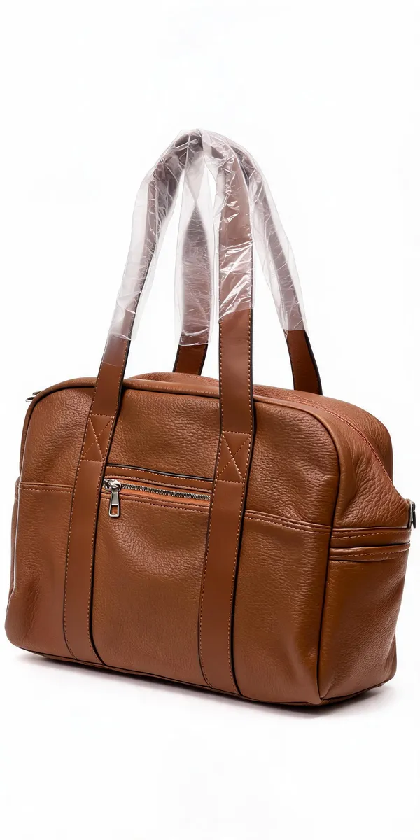 Brown_Pu_Leather_Structured_Handbag_For_Women