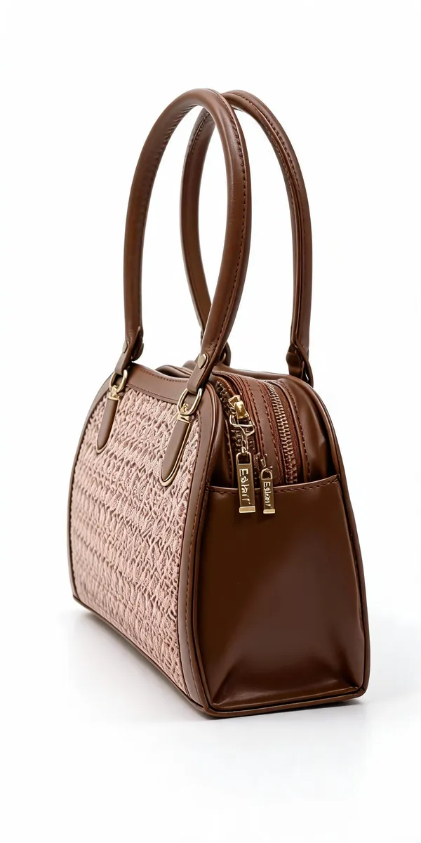 Brown_Pu_Leather_Textured_Structured_Handbag_For_Women