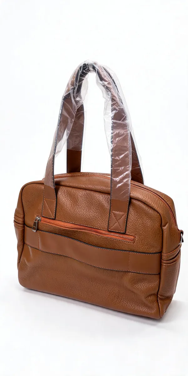 Brown_Pu_Leather_Structured_Handbag_For_Women