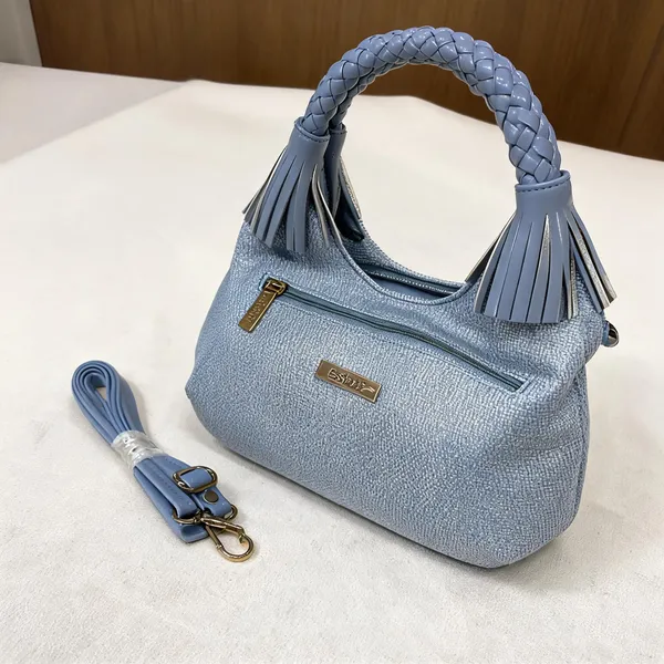 Blue_Pu_Leather_Braided_Handle_Handbag_For_Women