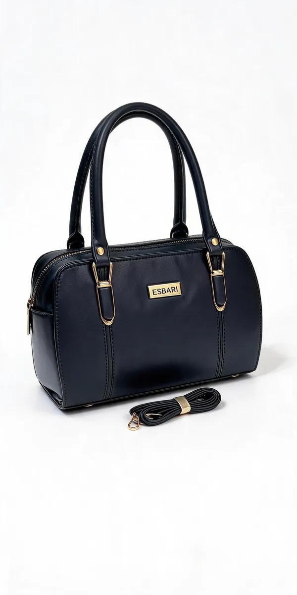 Black_Pu_Leather_Structured_Handbag_For_Women