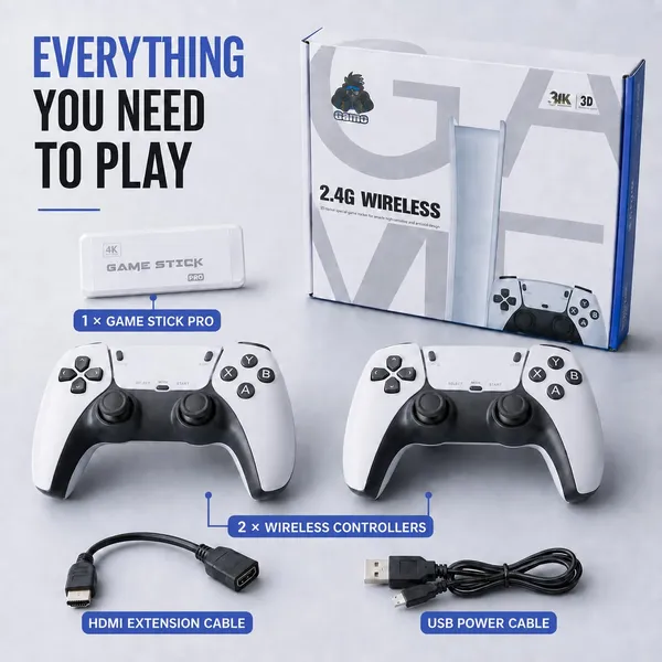 Retro_Game_Console_With_Wireless_Controllers
