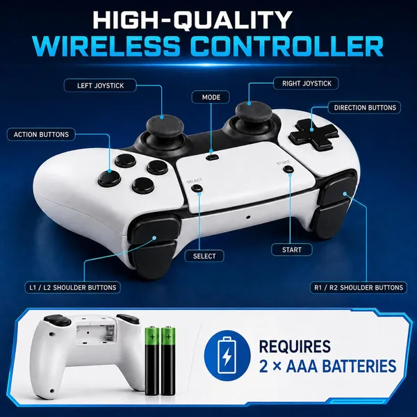 Retro_Game_Console_With_Wireless_Controllers