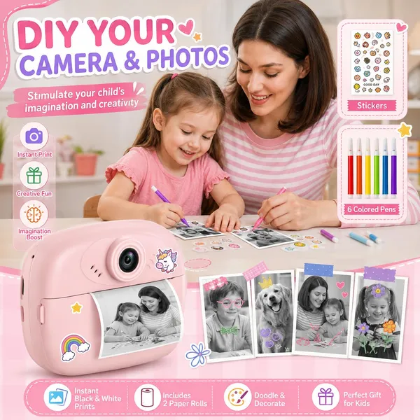Kids_Instant_Print_Camera_With_Thermal_Paper