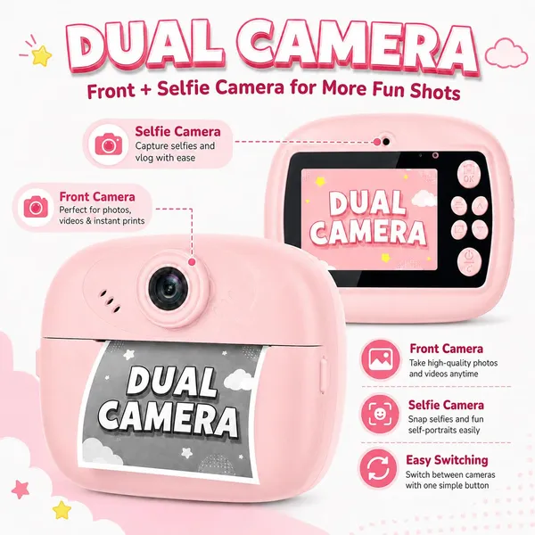 Kids_Instant_Print_Camera_With_Thermal_Paper