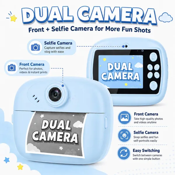 Kids_Instant_Print_Camera_With_Thermal_Paper