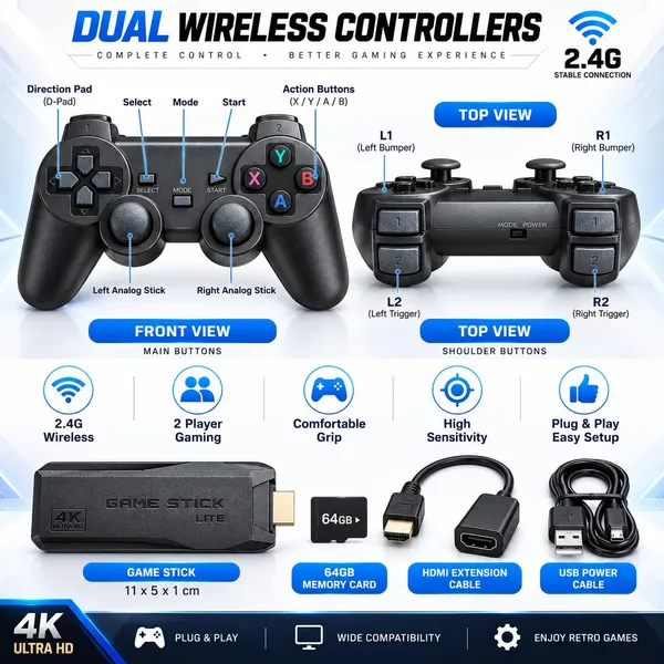 Video_Game_Console_With_Wireless_Controllers