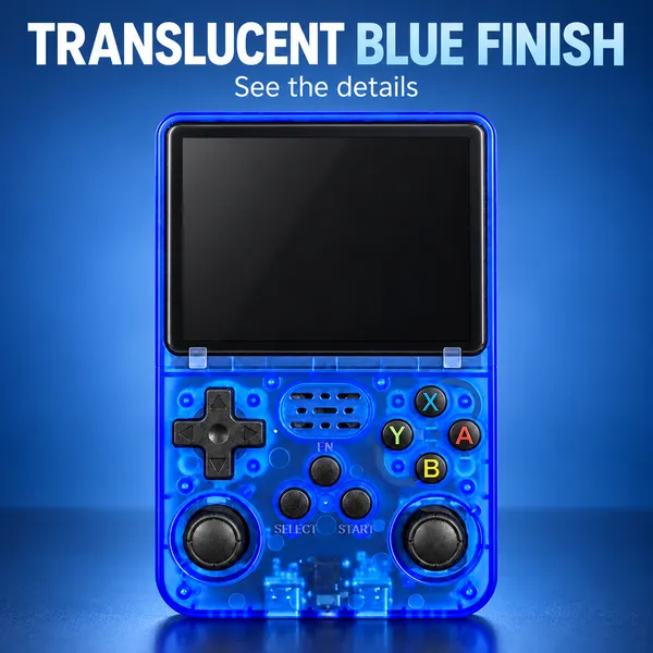 Blue_Transparent_R36S_Handheld_Gaming_Console