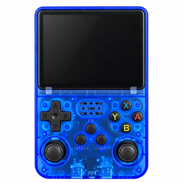 Blue_Transparent_R36S_Handheld_Gaming_Console