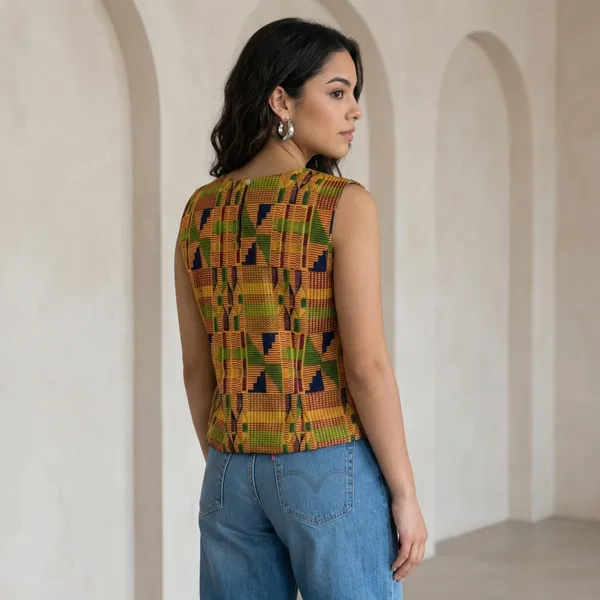 Yellow_Cotton_Top_For_Women