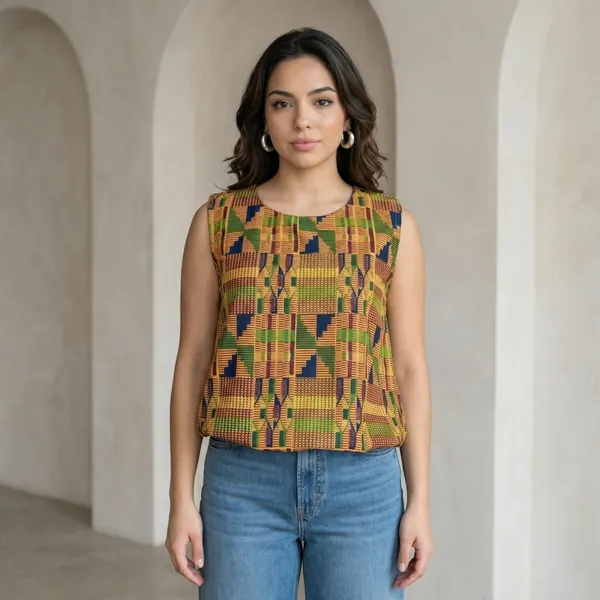 Yellow_Cotton_Top_For_Women