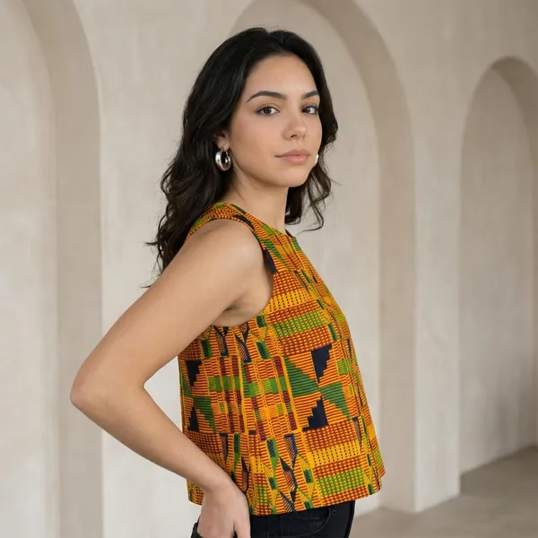 Yellow_Cotton_Top_For_Women
