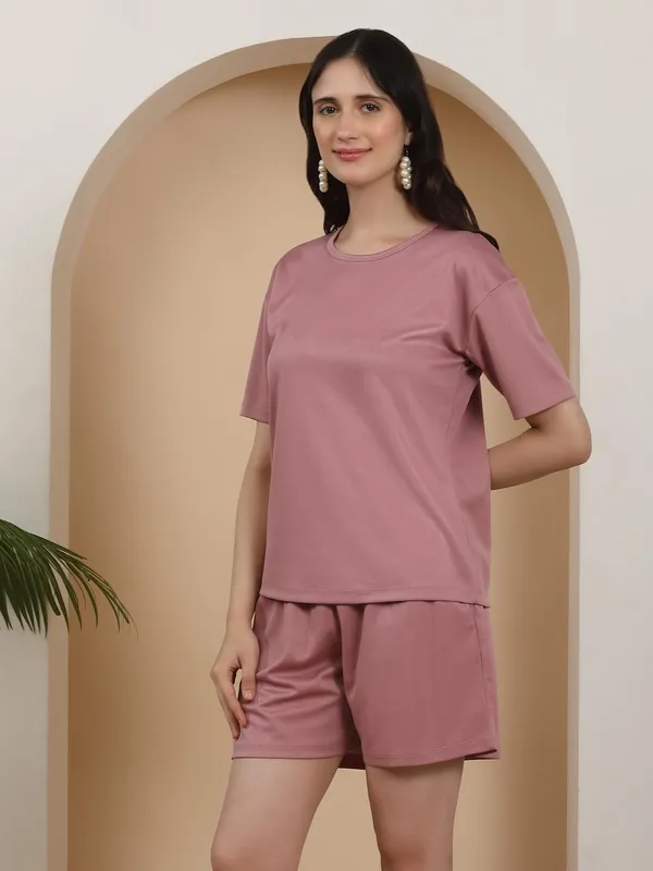 Pink_Cotton_Blend_Co-Ord_Set_For_Women