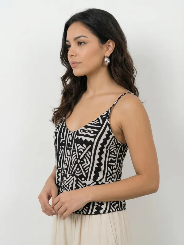 Dressitude-Black_And_Cream-Cami_Top
