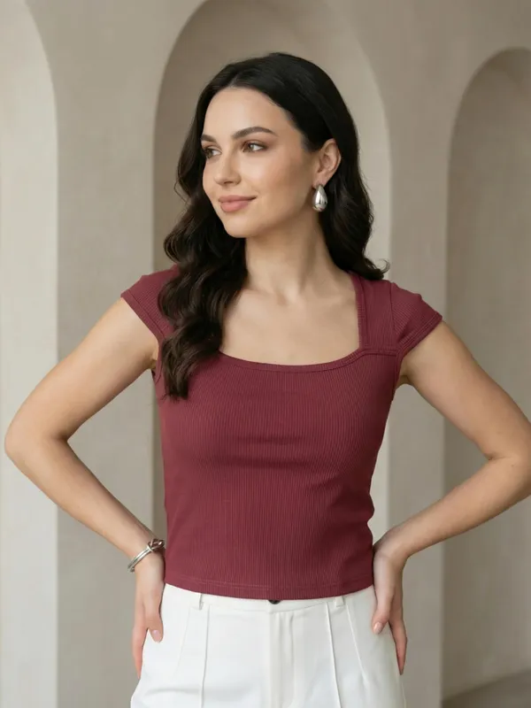 Dressitude-Maroon-Co-ord_Set