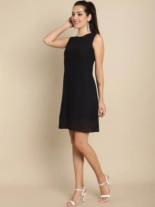 Charcoal_Grey_Cotton_Dress_For_Women