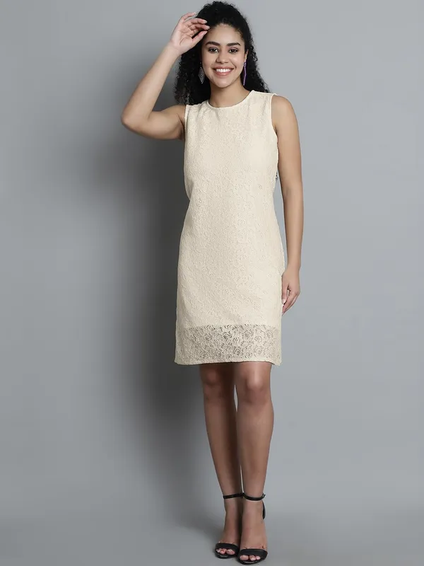 Dressitude-Cream/Beige-Dress