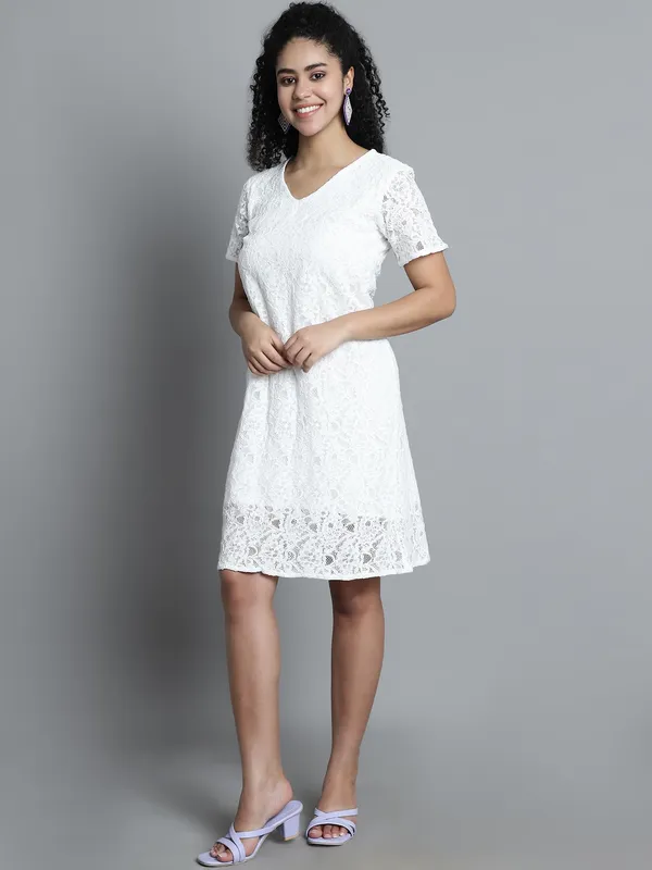 White_Cotton_Dress_For_Women