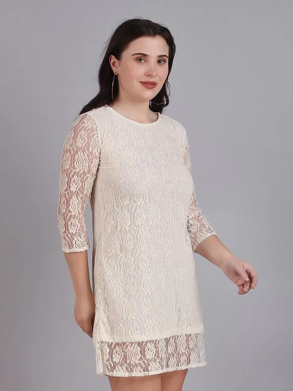 Cream_Lace_Dress_For_Women
