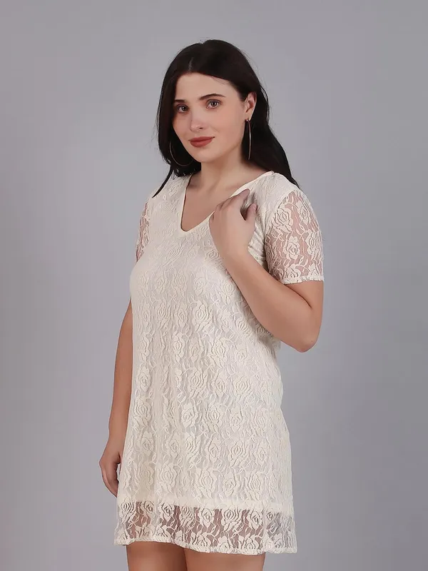 Cream_Lace_Dress_For_Women