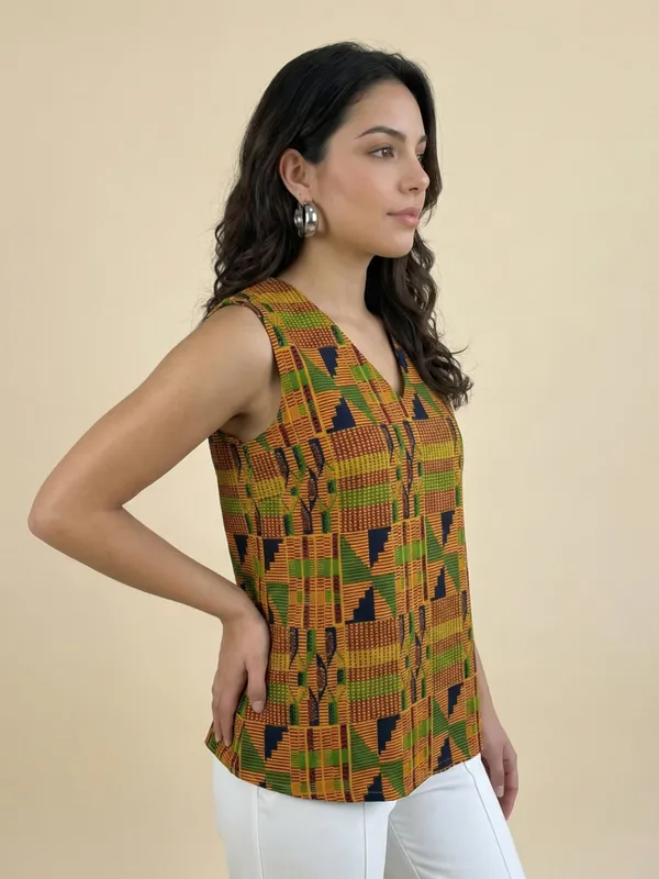 Yellow_Cotton_Top_For_Women