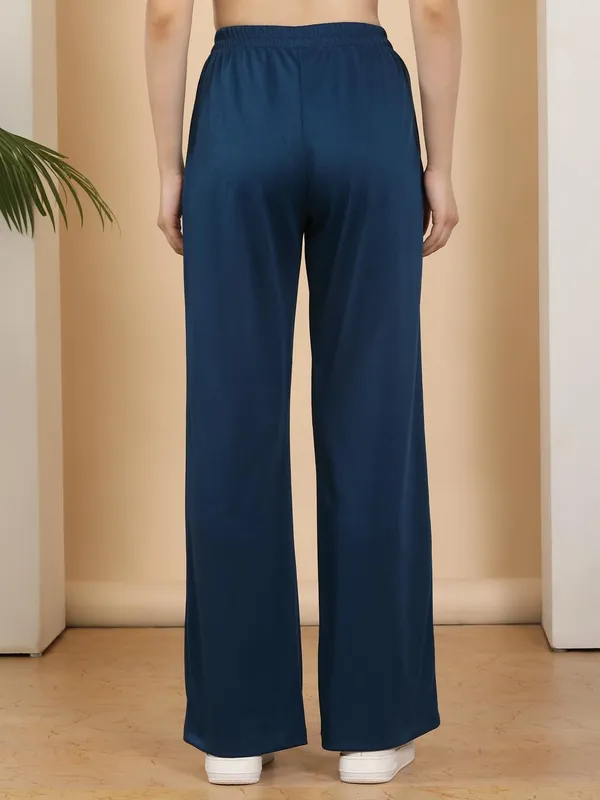 Blue_Poly_Cotton_Pyjama_For_Women