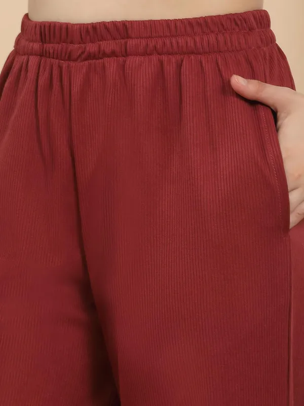 Dressitude-Maroon-Pyjama_Set