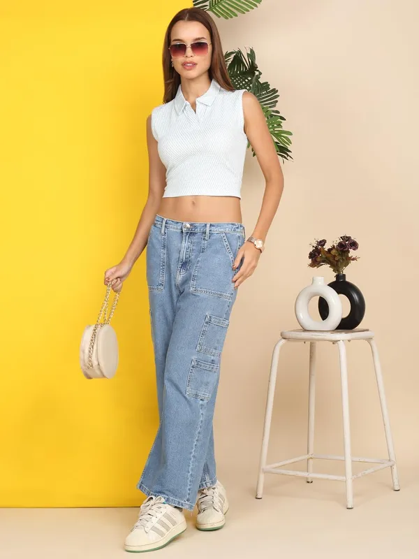 Dressitude-Light_Blue-Polo_T-Shirt