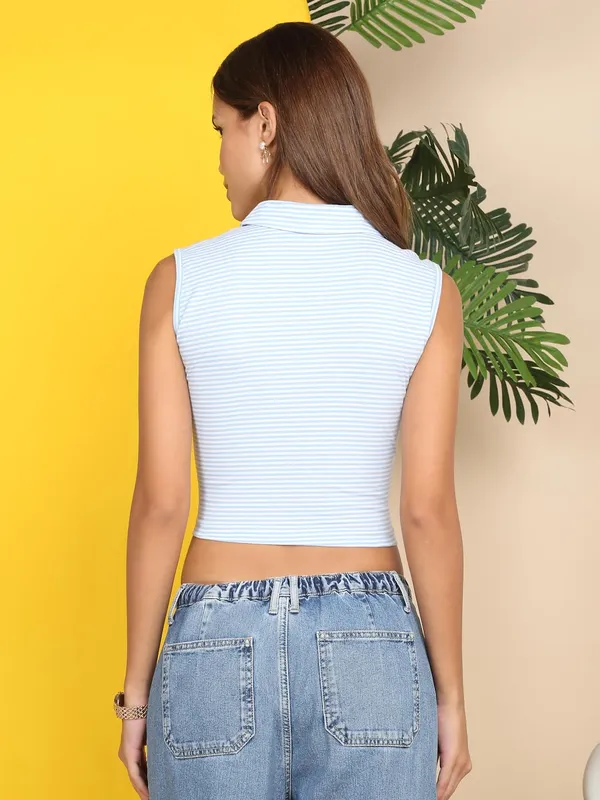 Blue_Cotton_T-Shirt_For_Women