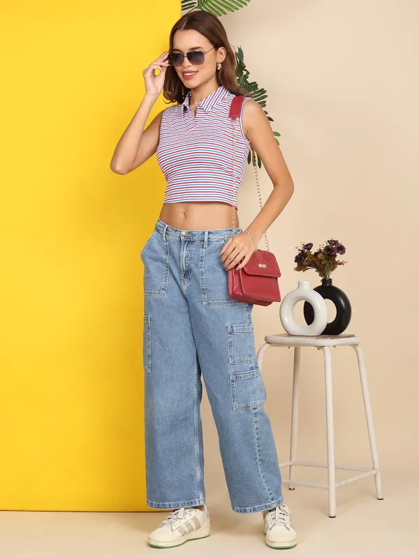 Dressitude-RED_&_BLUE-Polo_T-Shirt