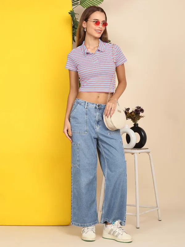 Dressitude-RED_&_BLUE-Polo_T-Shirt