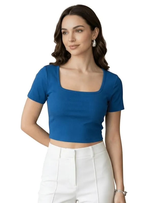 Dressitude-Blue-Ribbed_Top