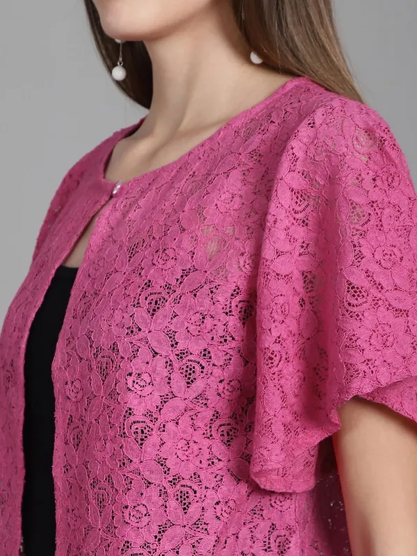Fuchsia_Pink_Cotton_Shrug_For_Women