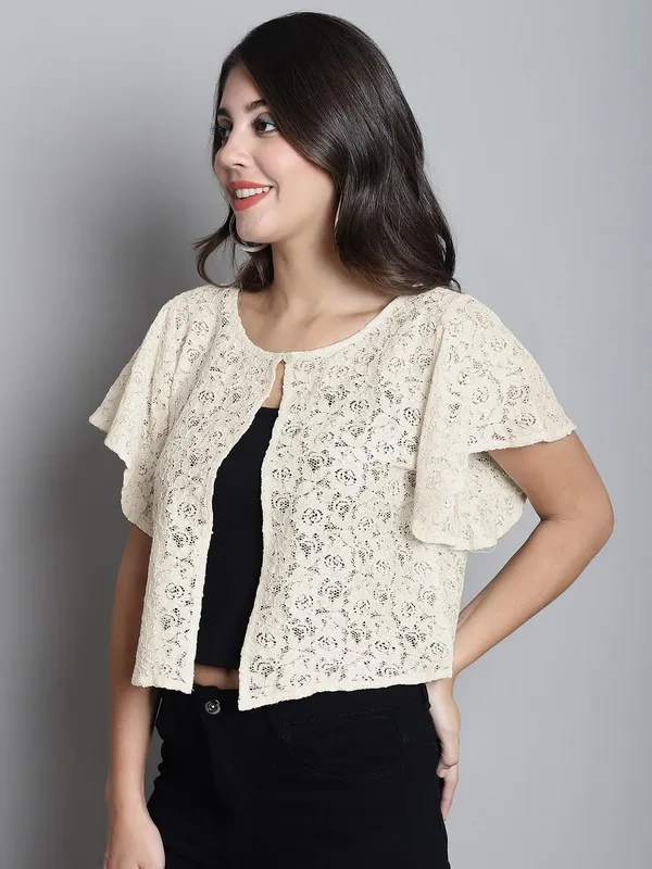 Cream_Cotton_Shrug_For_Women