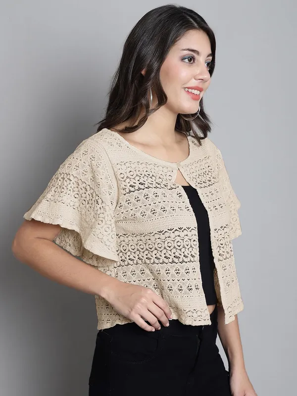 Cream_Cotton_Shrug_For_Women