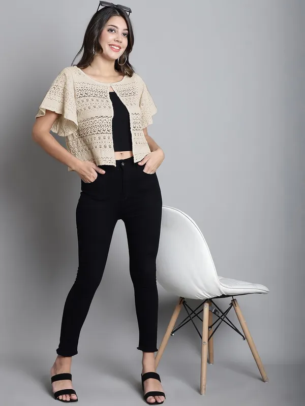 Cream_Cotton_Shrug_For_Women