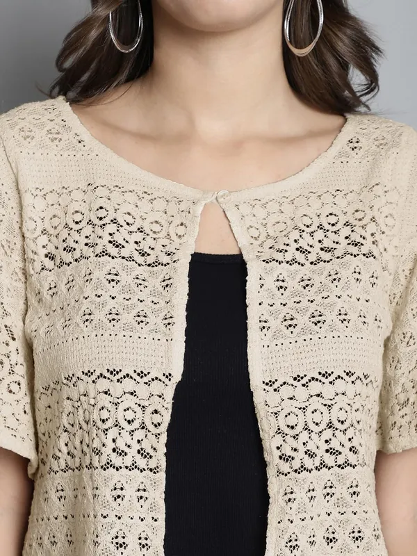 Cream_Cotton_Shrug_For_Women