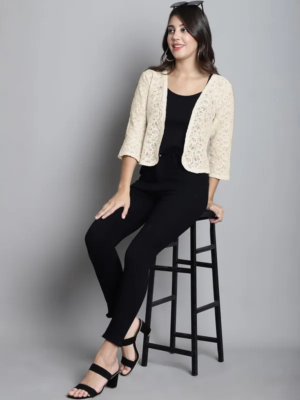 Cream_Cotton_Shrug_For_Women