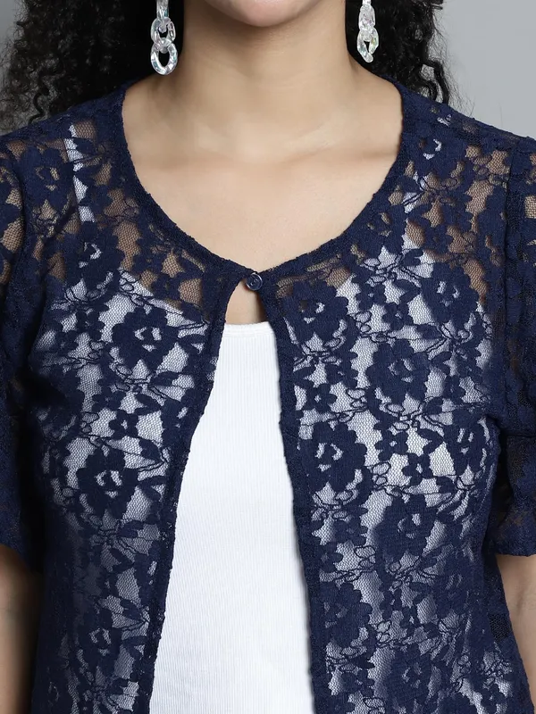 Navy_Blue_Lace_&_Cotton_Shrug_For_Women