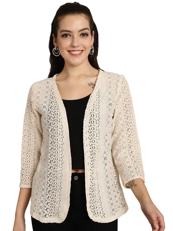 Beige_Lace_&_Cotton_Shrug_For_Women