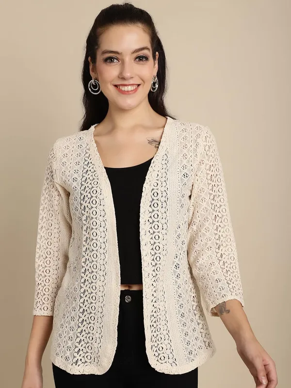 Beige_Lace_&_Cotton_Shrug_For_Women