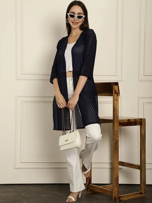 Dark_Grey_Lace_&_Cotton_Shrug_For_Women