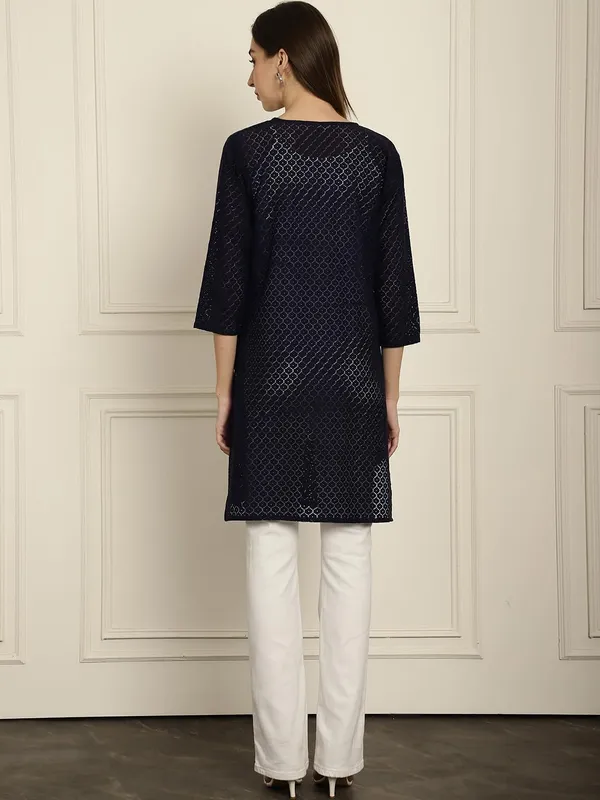 Dark_Grey_Lace_&_Cotton_Shrug_For_Women