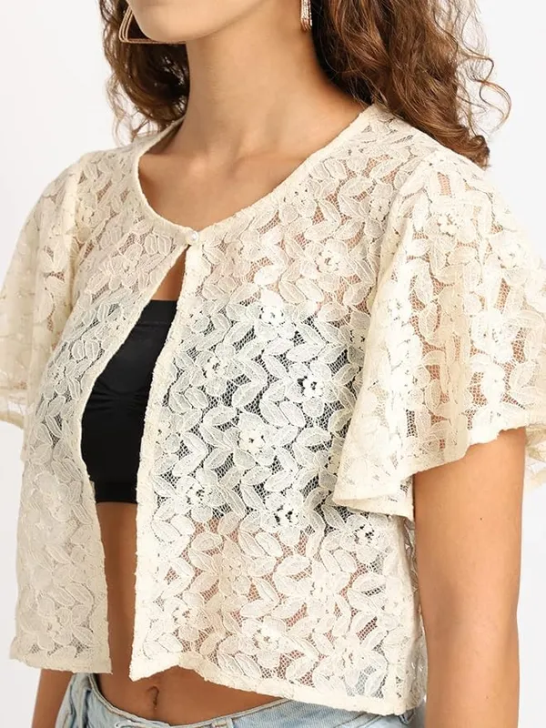 Beige_Lace_&_Cotton_Shrug_For_Women