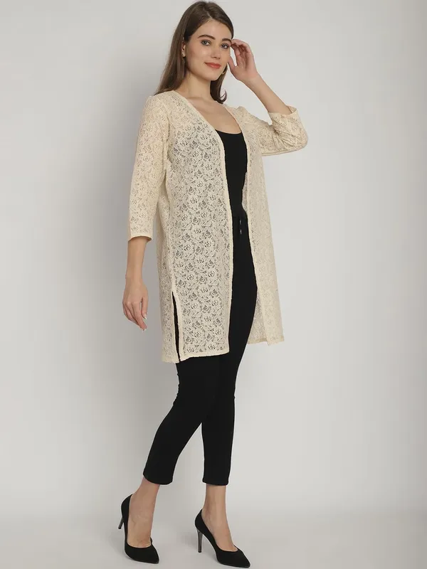 Beige_Lace_&_Cotton_Shrug_For_Women