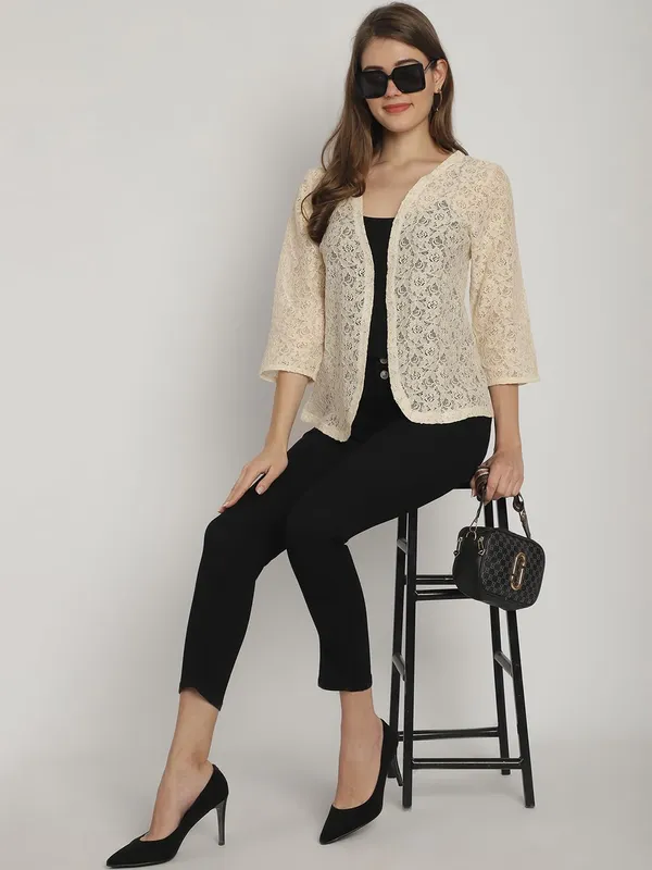 Beige_Lace_&_Cotton_Shrug_For_Women