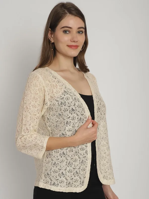 Beige_Lace_&_Cotton_Shrug_For_Women